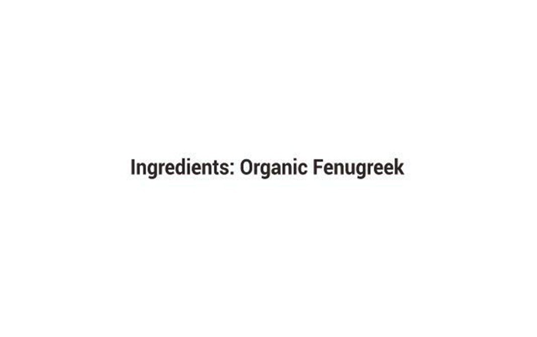 Orgrain India Organic Fenugreek Seeds    Glass Jar  200 grams